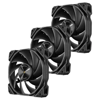 מאוורר למארז Antec Nova 120 120mm PWM שחור 3x Fans