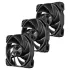 מאוורר למארז Antec Nova 120 120mm PWM שחור 3x Fans