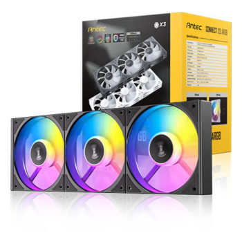 מאוורר למארז Antec C120 ARGB 120mm PWM שחור 3x Fans מאוורר למארז Antec C120 ARGB 120mm PWM שחור 3x Fans
