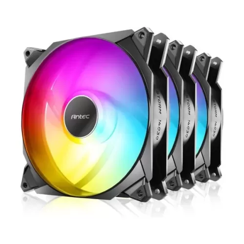 מאוורר למארז Antec Storm T3 140mm ARGB 3 Fan Pack שחור