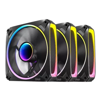 סט מאווררים Antec Orbit 120 ARGB x3 Fans 120mm צבע שחור