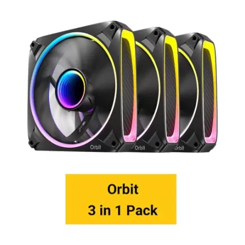 Набор вентиляторов Antec Orbit 120 ARGB x3 Fans 120mm Цвет:чёрный