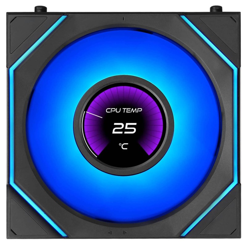 מאוורר למארז LIAN-LI 120mm UNI FAN SL-INF LCD FLEX שחור
