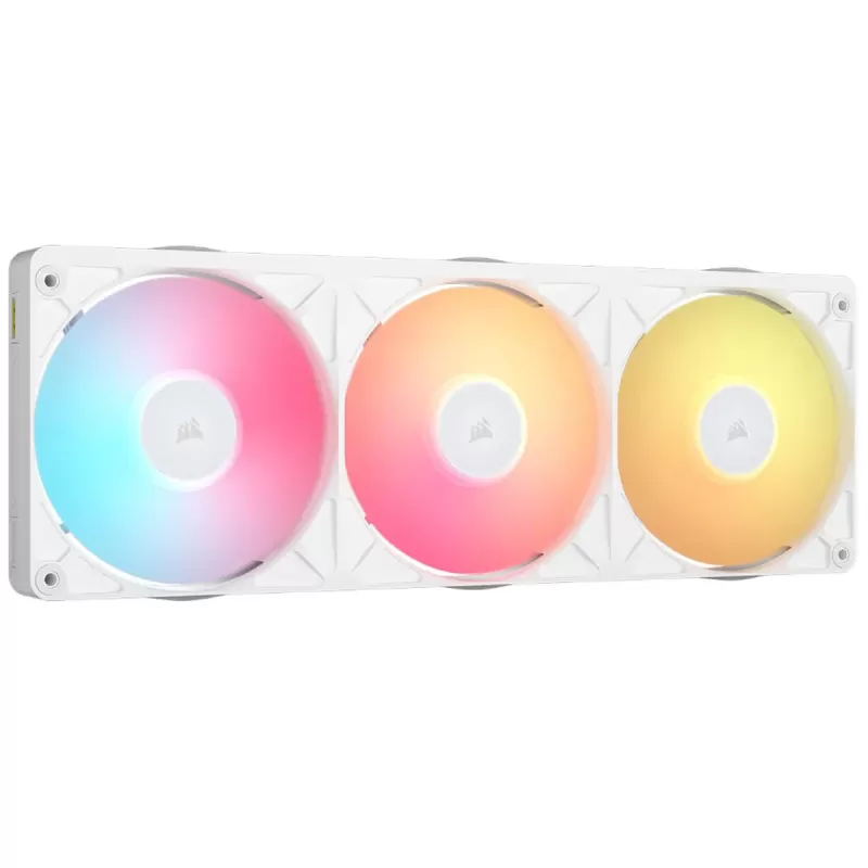 מאוורר למארז Corsair iCUE LINK RX360 II Unified Frame RGB PWM White 120mm צבע לבן