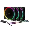 מאוורר למארז Antec Prizm 120 ARGB 3+2+C 120mm