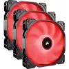 Kit 3 Fans Corsair Air Series AF120 LED (2018) black, red 120mm