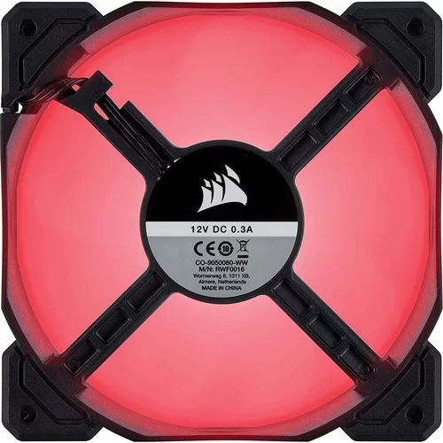 Kit 3 Fans Corsair Air Series AF120 LED (2018) black, red 120mm
