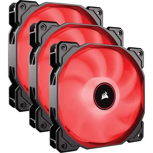Kit 3 Fans Corsair Air Series AF120 LED (2018) black, red 120mm