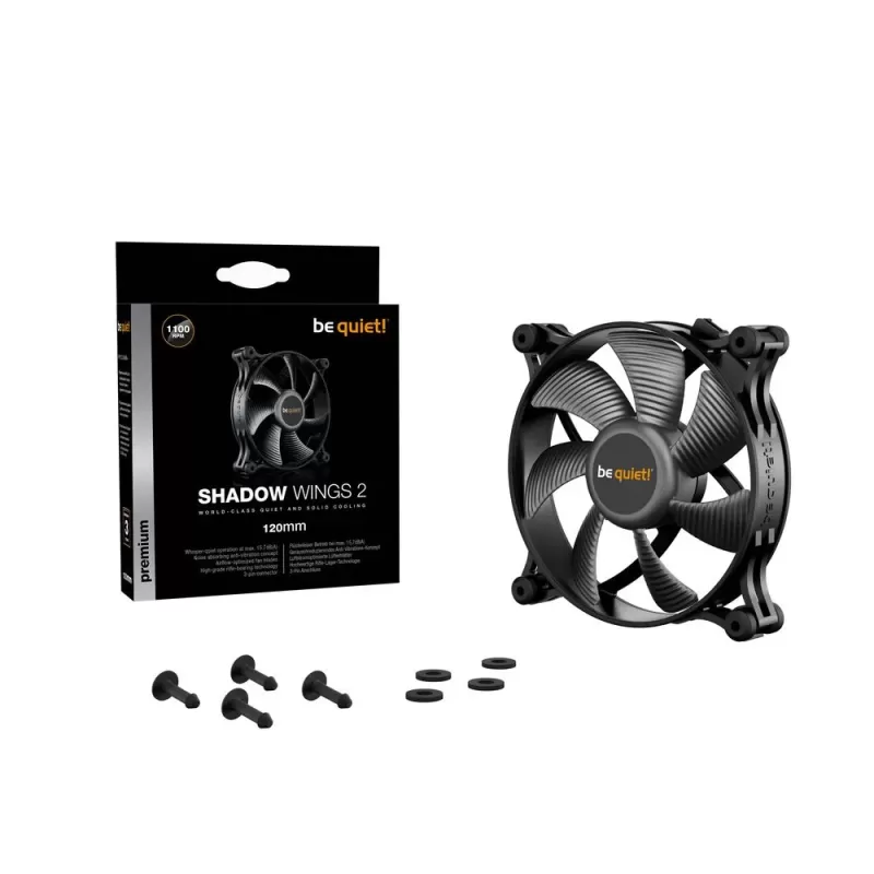 מאוורר למארז be quiet! SHADOW WINGS 2 שחור 120mm