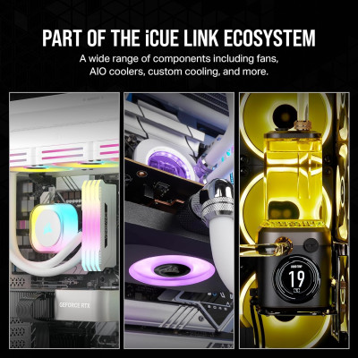 Вентилятор для Корпуса Corsair iCUE LINK QX140 RGB 140mm PWM PC Fans Starter Вентилятор для Корпуса Corsair iCUE LINK QX140 RGB 140mm PWM PC Fans Starter