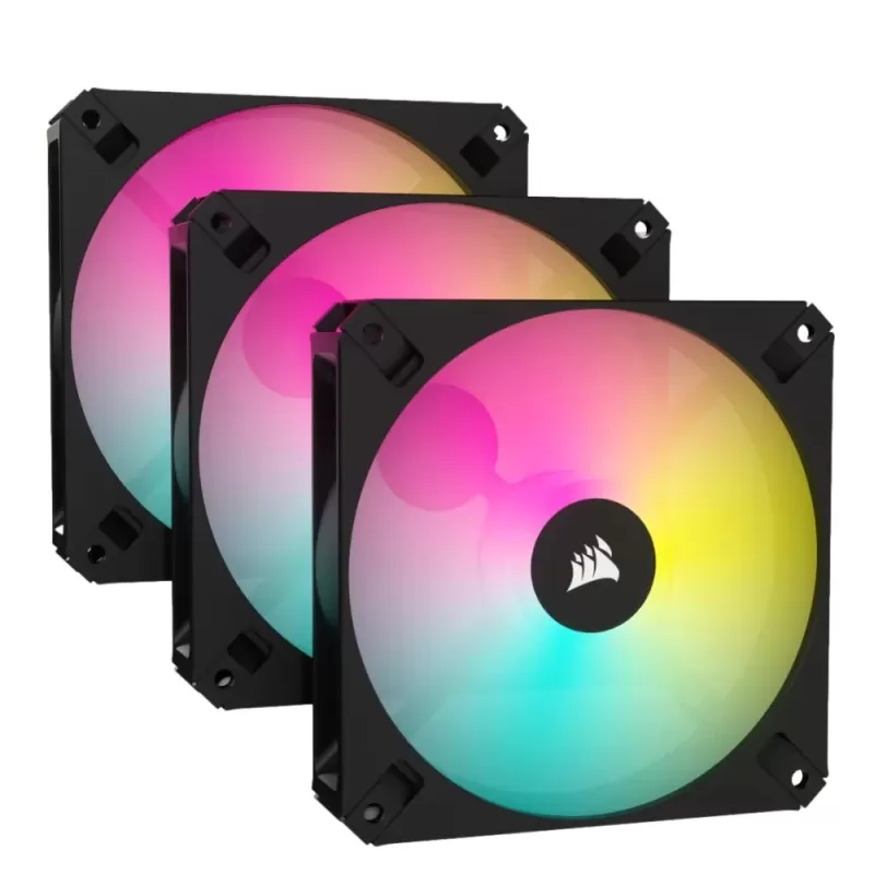 Case Fan Corsair iCUE AR120 Digital RGB 120mm PWM Fan, Triple Pack Color:black