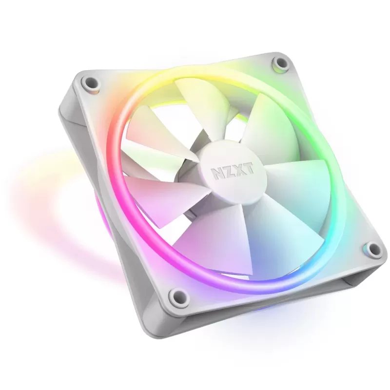 מאוורר למארז NZXT F120 RGB Duos 120mm לבן