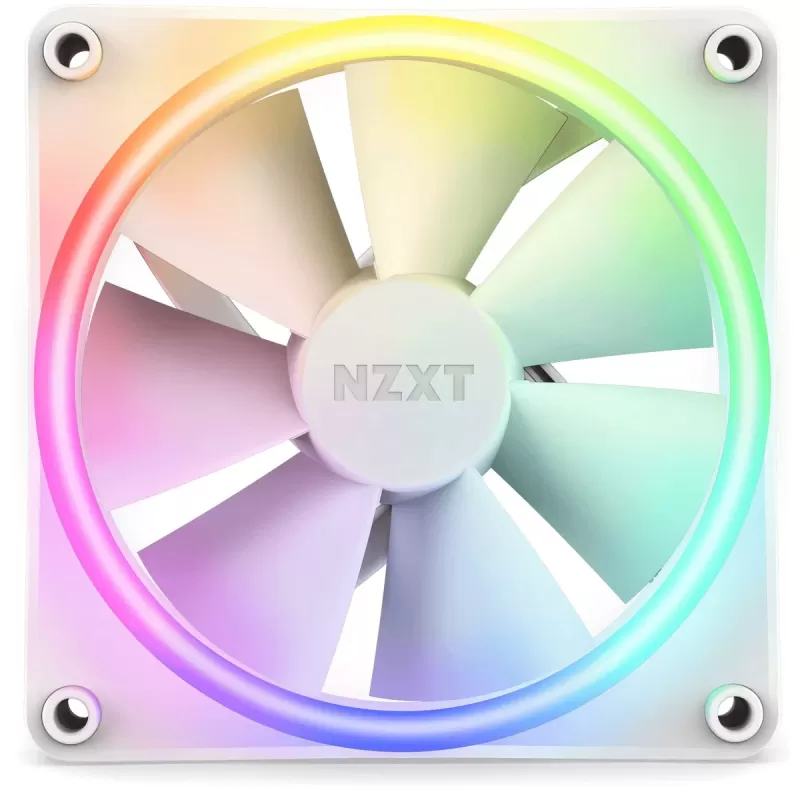 מאוורר למארז NZXT F120 RGB Duos 120mm לבן