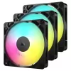 Case Fan Corsair RS120 ARGB 120mm PWM 3x Fans - Triple Pack Color:black