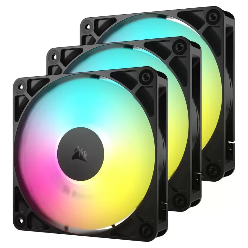 Case Fan Corsair RS120 ARGB 120mm PWM 3x Fans - Triple Pack Color:black