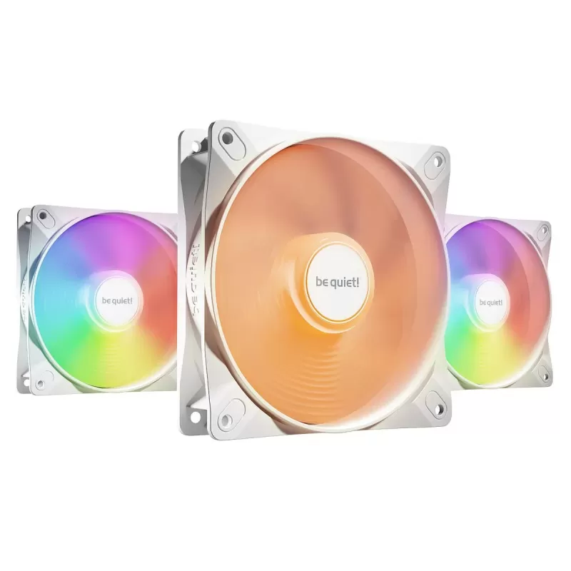מאוורר למארז be quiet! Light Wings LX 120mm PWM לבן Triple-Pack מאוורר למארז be quiet! Light Wings LX 120mm PWM לבן Triple-Pack