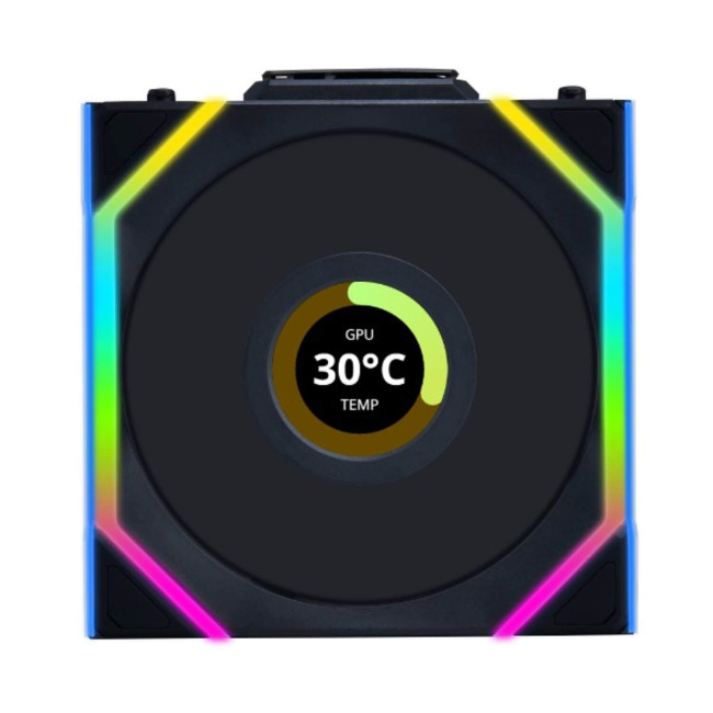 Вентилятор для Корпуса LIAN-LI UNI SL Wireless LCD 12mm 120mm Цвет:черный