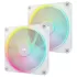 סט מאווררים Corsair iCUE LINK LX140 RGB 140mm PWM 2x Fans Starter Kit - לבן