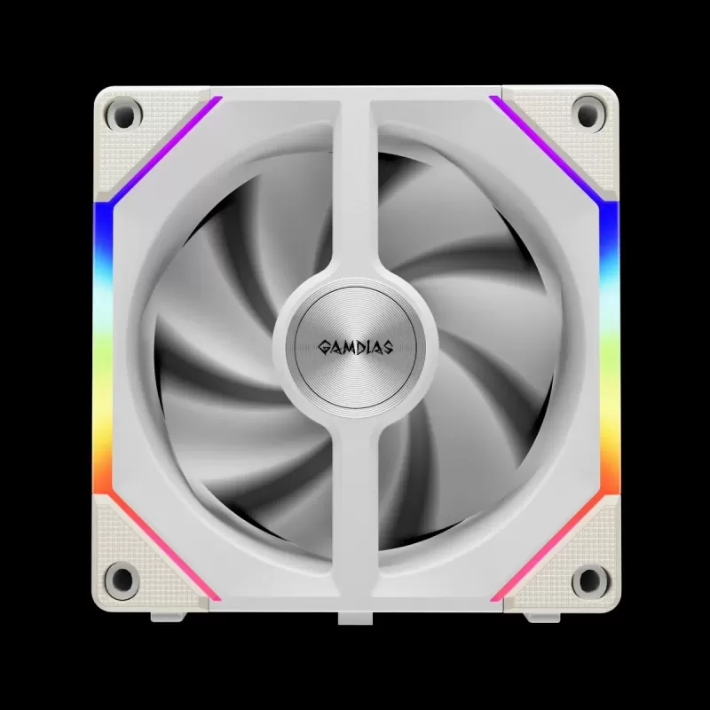 מאוורר למארז Gamdias AEOLUS P2-1201 לבן 120mm מאוורר למארז Gamdias AEOLUS P2-1201 לבן 120mm