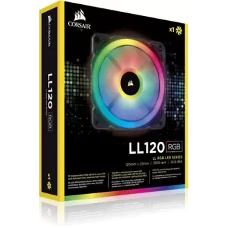 Case Fan Corsair LL120 RGB 120mm Dual Light Loop RGB LED PWM Fan - Single Pack Case Fan Corsair LL120 RGB 120mm Dual Light Loop RGB LED PWM Fan - Single Pack