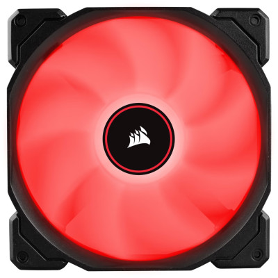 Case Fan Corsair Air Series AF140 LED (2018) Red Single Pack 140mm Color:black, Case Fan Corsair Air Series AF140 LED (2018) Red Single Pack 140mm Color:black,