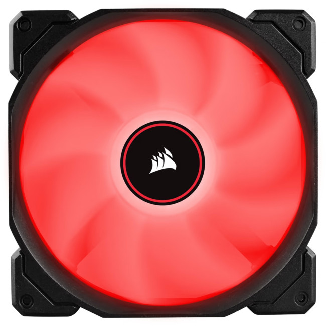 Case Fan Corsair Air Series AF140 LED (2018) Red Single Pack 140mm Color:black,