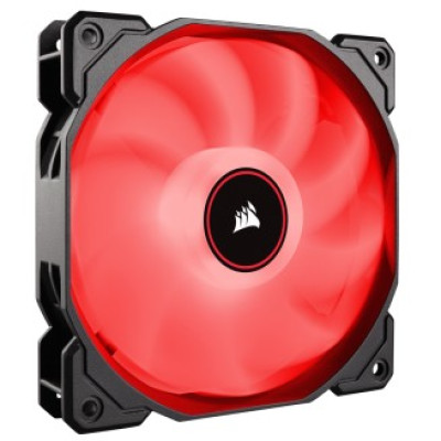 Case Fan Corsair Air Series AF140 LED (2018) Red Single Pack 140mm Color:black, Case Fan Corsair Air Series AF140 LED (2018) Red Single Pack 140mm Color:black,