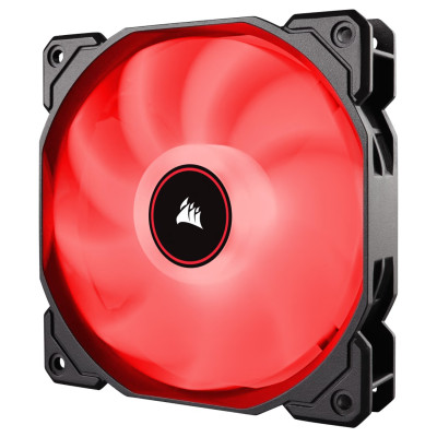 Case Fan Corsair Air Series AF140 LED (2018) Red Single Pack 140mm Color:black, Case Fan Corsair Air Series AF140 LED (2018) Red Single Pack 140mm Color:black,