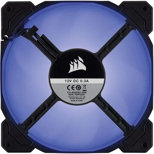 מאוורר למארז Corsair Air Series AF140 LED (2018) שחור, כחול 140mm
