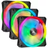 Kit 3 Fans Corsair iCUE QL120 RGB Lighting Node CORE 120mm