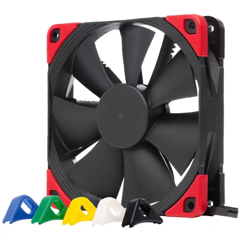 מאוורר למארז Noctua NF-F12 PWM CHROMAX.BLACK.SWAP 120mm