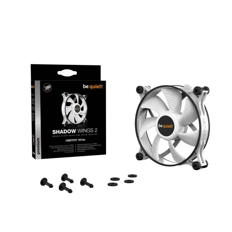 Вентилятор для Корпуса be quiet! SHADOW WINGS 2 white 120mm