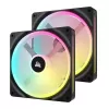 Case Fan Corsair iCUE LINK QX140 RGB 140mm PWM PC Fans Starter Kit with iCUE LINK System Hub Color:black