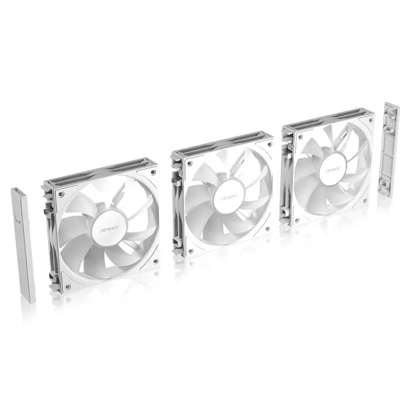 מאוורר למארז Antec C120 ARGB 120mm PWM לבן 3x Fans
