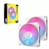 Набор вентиляторов Corsair iCUE LINK RX140 RGB 140mm PWM 2xFans Start Kit white