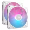 Набор вентиляторов Corsair iCUE LINK RX140 RGB 140mm PWM 2xFans Start Kit white