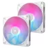 Набор вентиляторов Corsair iCUE LINK RX140 RGB 140mm PWM 2xFans Start Kit white