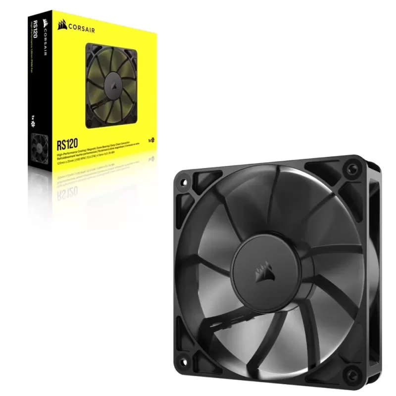 Вентилятор для Корпуса Corsair RS120 120mm PWM Цвет:чёрный