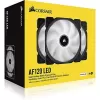ערכת 3 מאווררים Corsair Air Series AF120 LED (2018) שחור, לבן 120mm