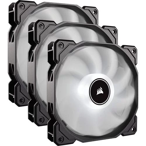 ערכת 3 מאווררים Corsair Air Series AF120 LED (2018) שחור, לבן 120mm