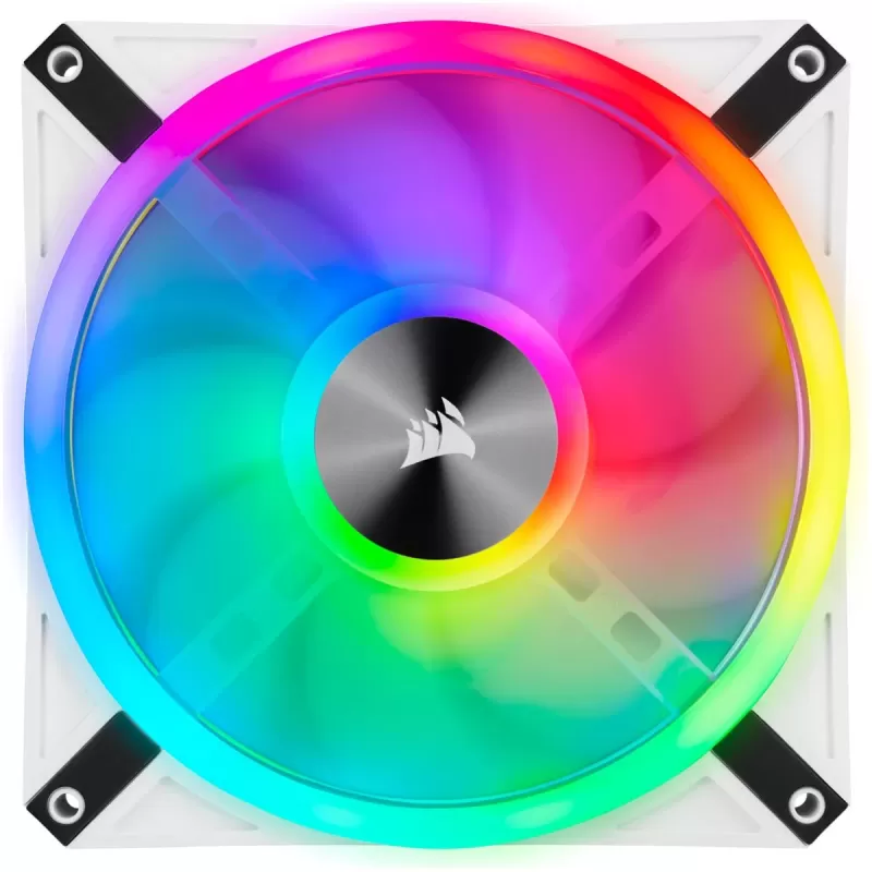 מאוורר למארז Corsair iCUE QL120 RGB לבן 120mm