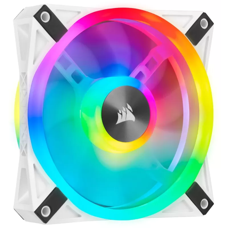 מאוורר למארז Corsair iCUE QL120 RGB לבן 120mm