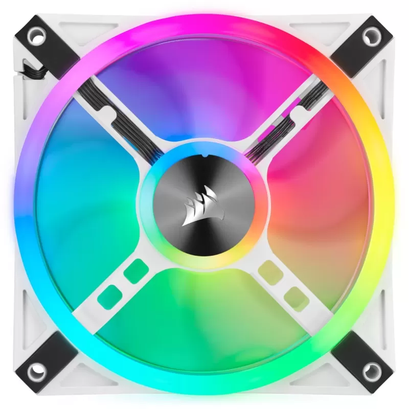 מאוורר למארז Corsair iCUE QL120 RGB לבן 120mm