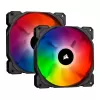 ערכת מאווררים למארז Corsair iCUE SP140 RGB PRO Performance Dual Fan Kit with Lighting Node CORE 140mm צבע שחור