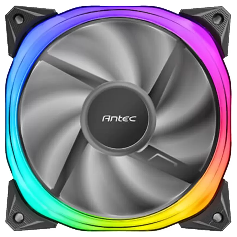 מאוורר למארז Antec Fusion 120mm ARGB Fan 3 PACK Fan And Conntroller צבע שחור