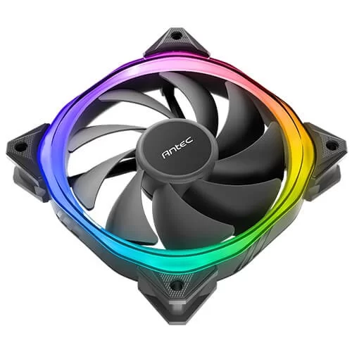 מאוורר למארז Antec Fusion 120mm ARGB Fan 3 PACK Fan And Conntroller צבע שחור