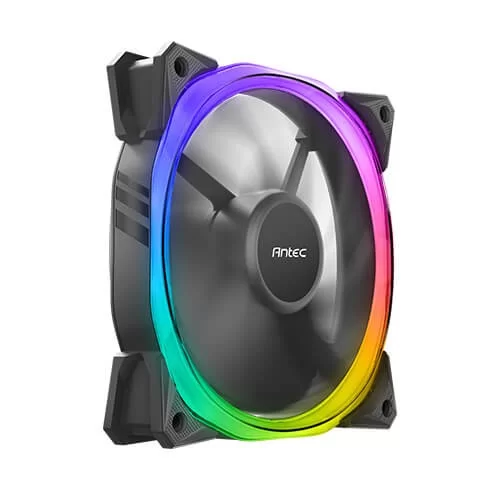 מאוורר למארז Antec Fusion 120mm ARGB Fan 3 PACK Fan And Conntroller צבע שחור