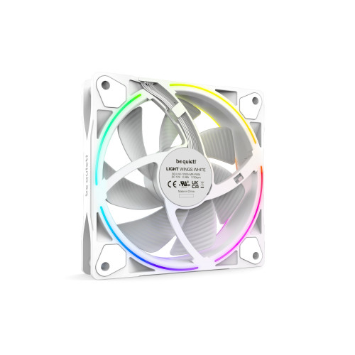 מאוורר למארז be quiet! LIGHT WINGS WHITE 120mm PWM Triple Pack 120mm צבע לבן