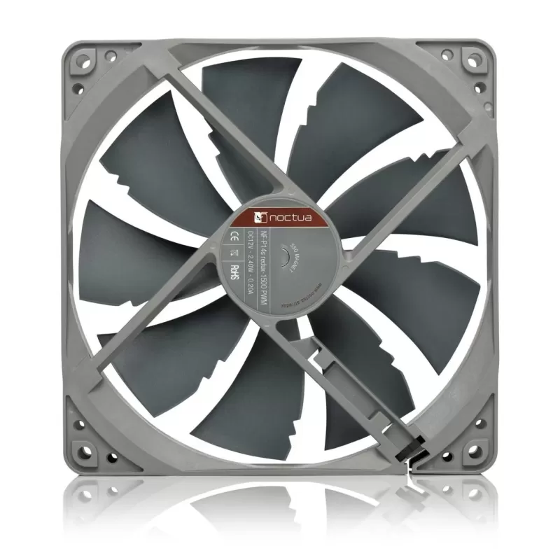 מאוורר למארז Noctua NF-P14s redux-1500 PWM 140MM 1500 RPM 140mm צבע אפור