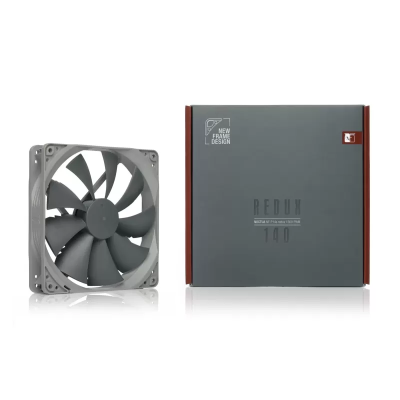 מאוורר למארז Noctua NF-P14s redux-1500 PWM 140MM 1500 RPM 140mm צבע אפור